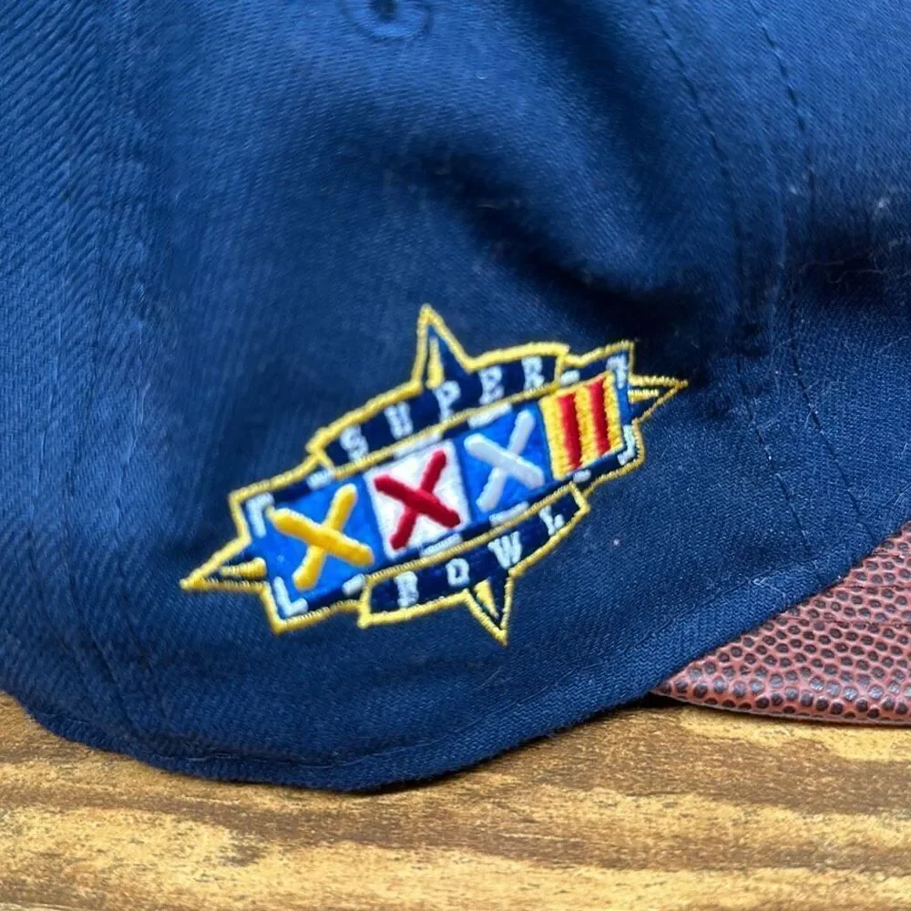Vintage Super Bowl  XXXIII ‎ Denver Broncos Hat Cap SnapBack 1999 Navy New Era